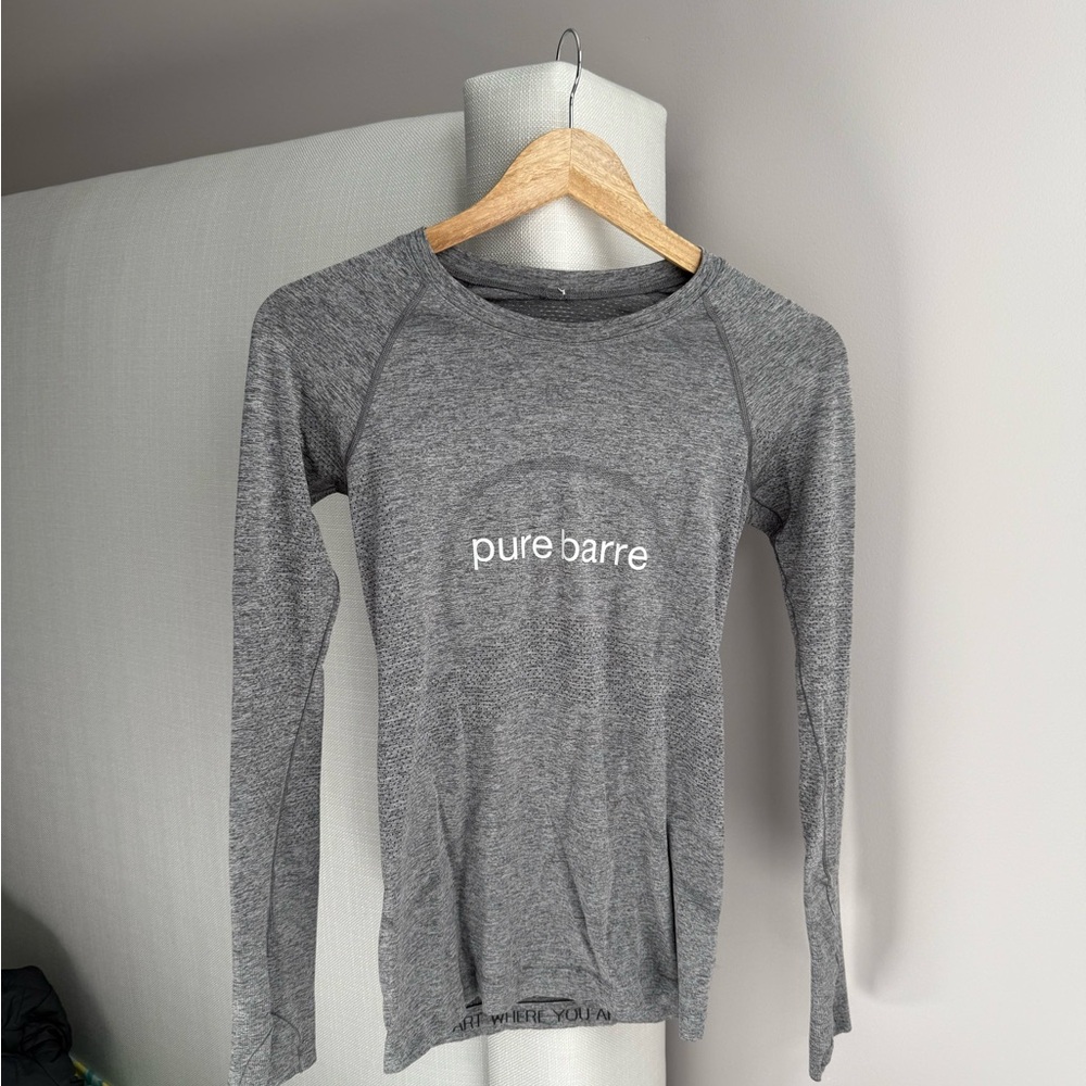 lululemon athletica Gray Long Sleeve Tee